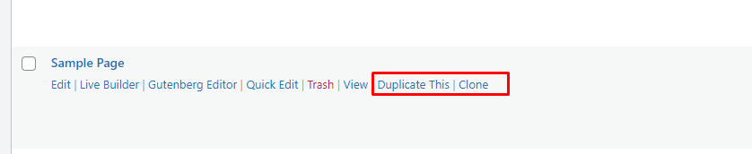 image 1 Duplicate Pages in WordPress